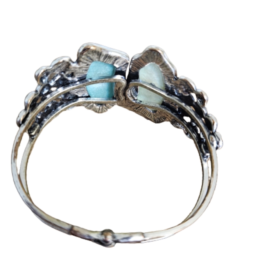 Green/Turquoise Hinge Bracelet - Picture 3 of 6
